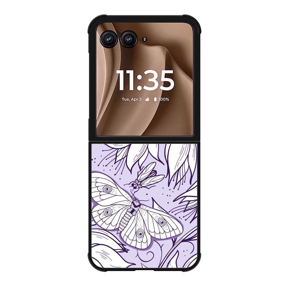 Butterfly Purple FMotorola Moto RAZR Plus 2025 Case FE0124
