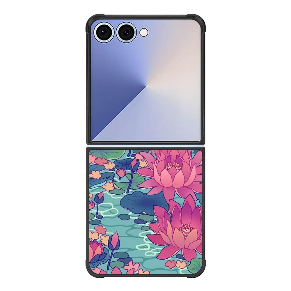 Pink Blue Flower FE0096 Samsung Galaxy Flip 7 5G Case