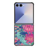 Pink Blue Flower FE0096 Samsung Galaxy Flip 7 5G Case