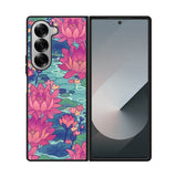 Pink Blue Flower FSamsung Galaxy Z Fold 7 5G Case FE0499