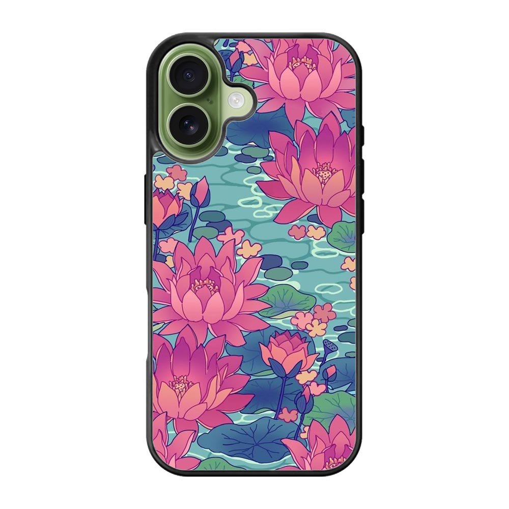 Pink Blue Flower FiPhone 17 Case FE0499