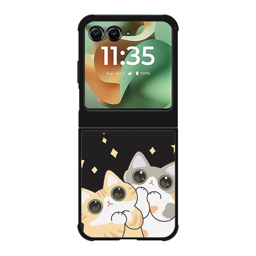 Cat and Moon FMotorola Moto RAZR 2025 Case FE0130