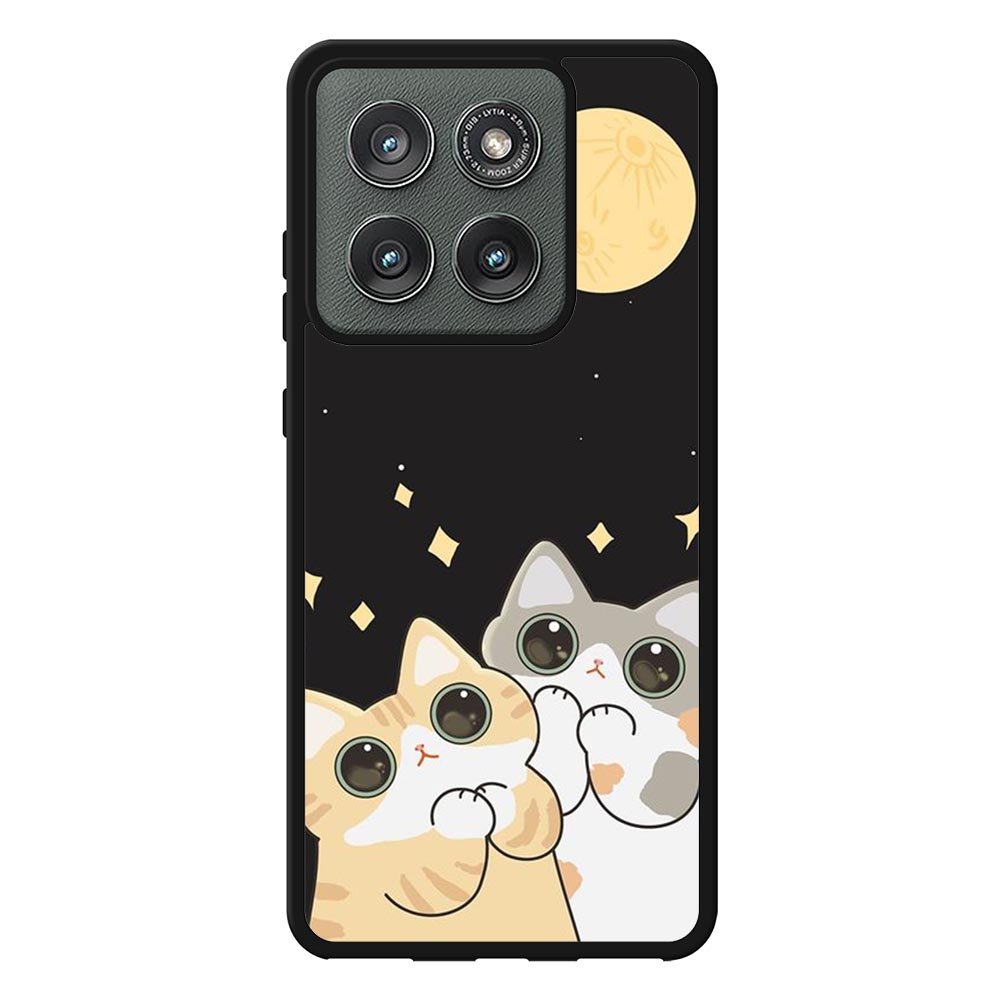 Cat and Moon FMotorola Moto Edge 2025 Case FE0130