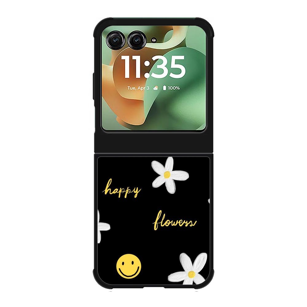 Happy Flowers FMotorola Moto RAZR 2025 Case FE0338