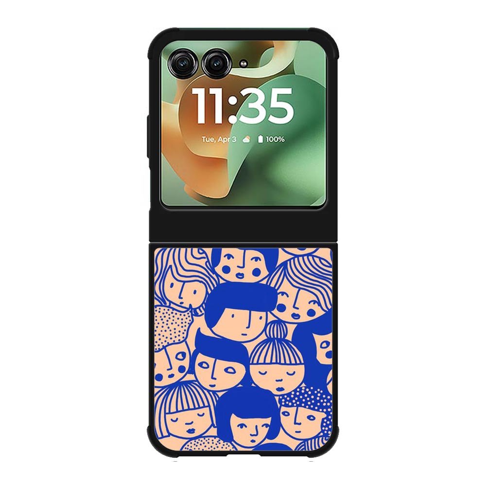 Doodle Face FMotorola Moto RAZR 2025 Case FE0220