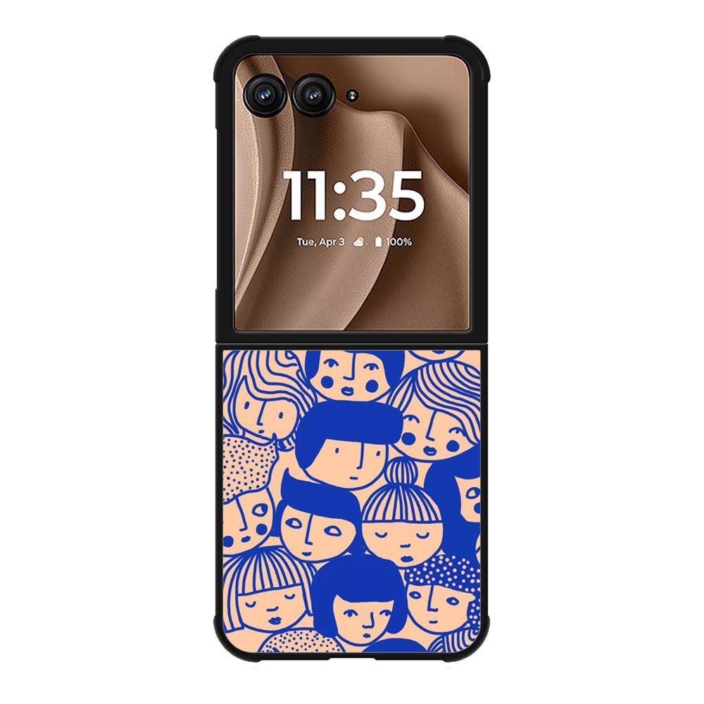 Doodle Face FMotorola Moto RAZR Plus 2025 Case FE0220