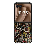 Skull Doodle FMotorola Moto RAZR Plus 2025 Case FE0563