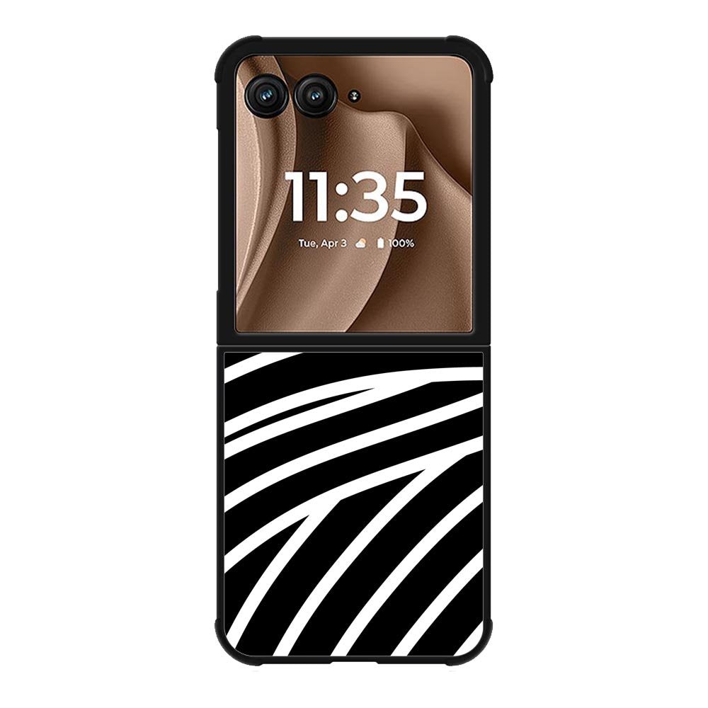 Black White FMotorola Moto RAZR Plus 2025 Case FE0104