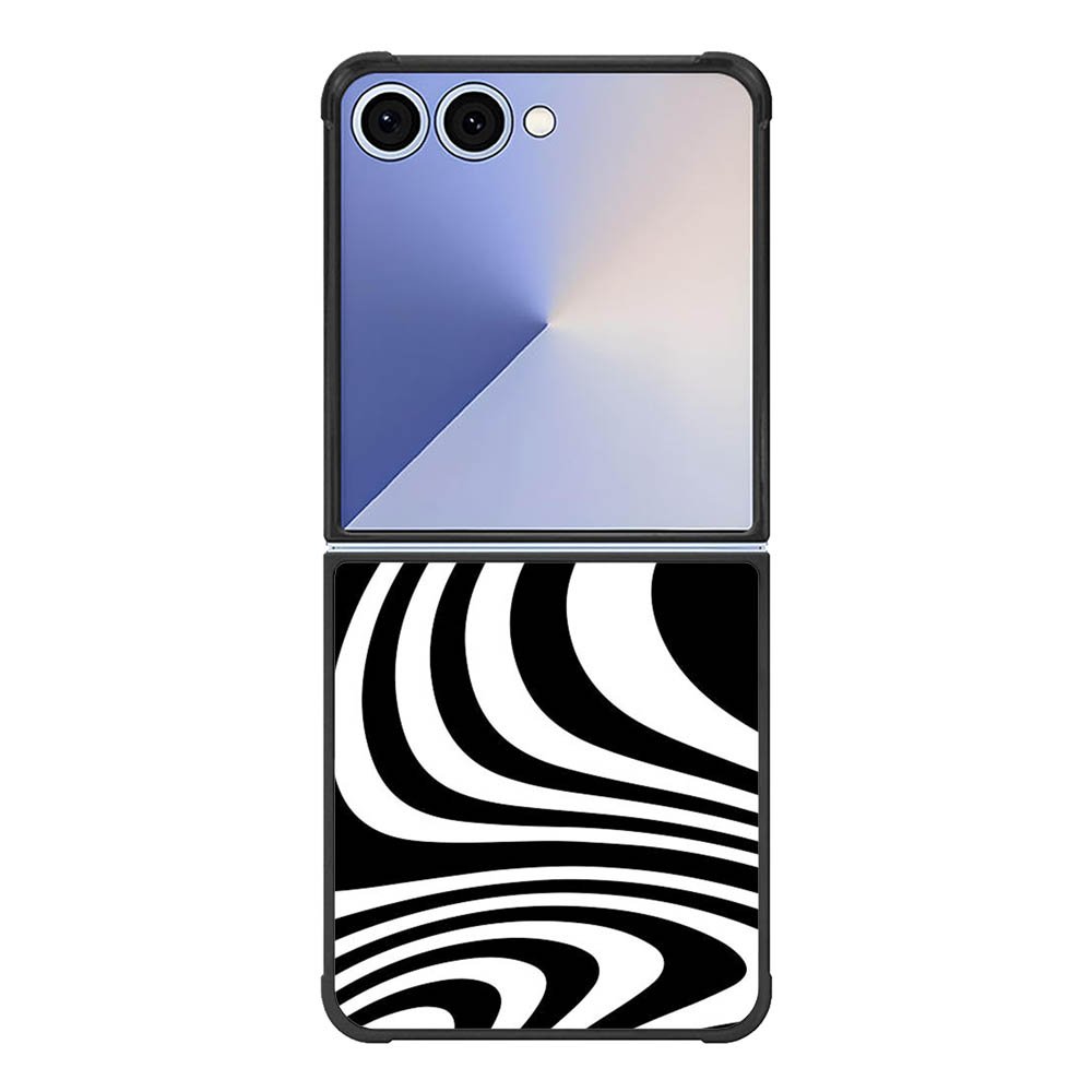 Black White FE0115 Samsung Galaxy Flip 7 5G Case