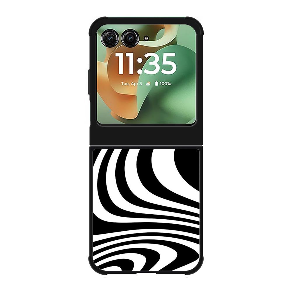 Black White FMotorola Moto RAZR 2025 Case FE0105