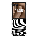 Black White FMotorola Moto RAZR Plus 2025 Case FE0105