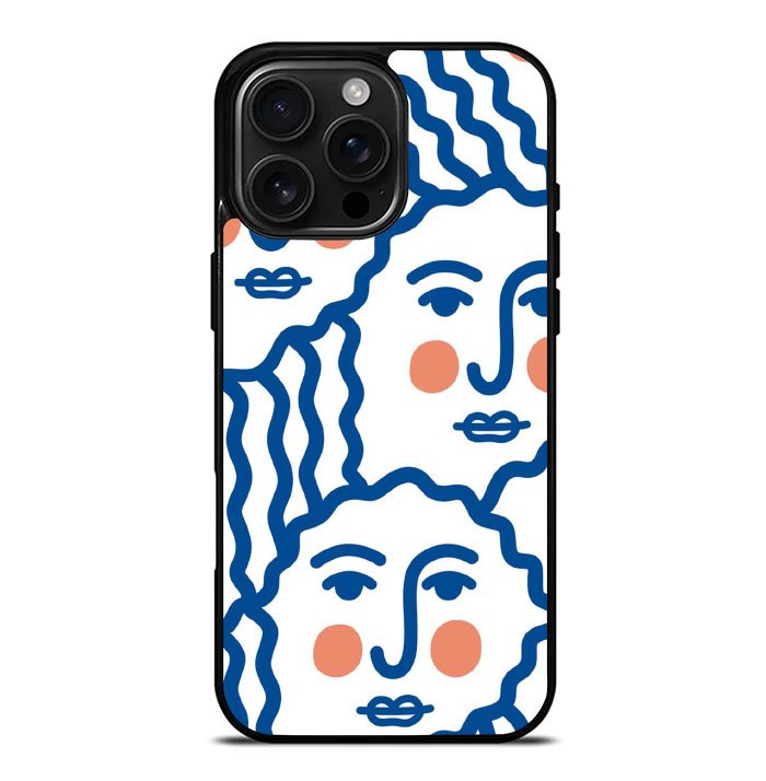 Doodle Illustration FiPhone 16 Pro Max Case FE0221