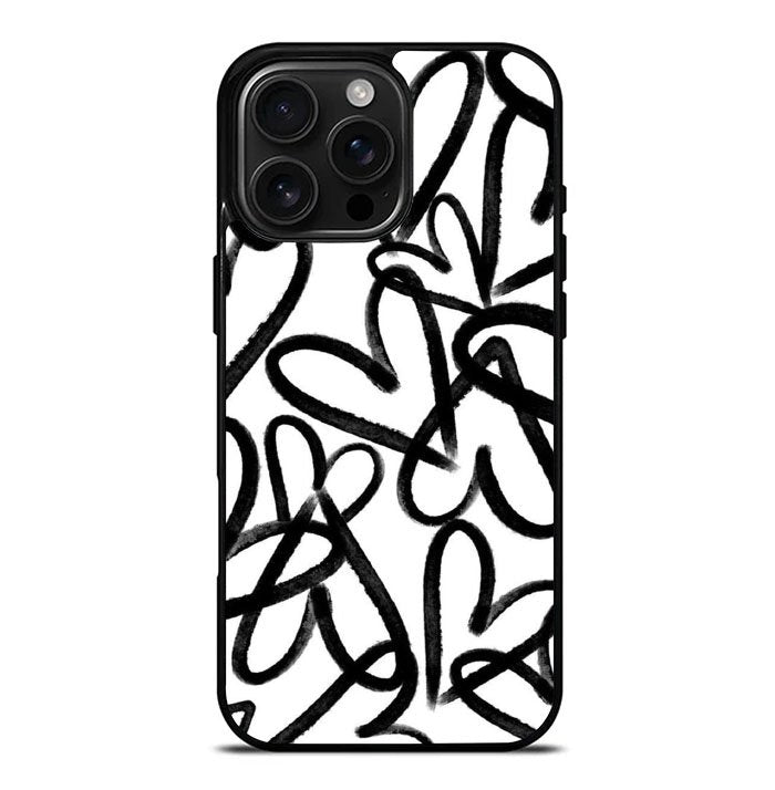 Love Black White FiPhone 16 Pro Max Case FE0409