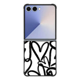 Love Black White FE0119 Samsung Galaxy Flip 7 5G Case