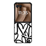 Love Black White FMotorola Moto RAZR Plus 2025 Case FE0409