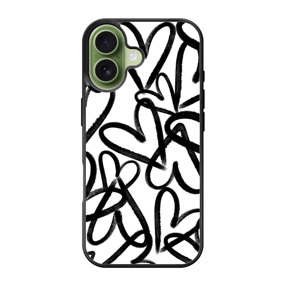 Love Black White FiPhone 17 Case FE0409