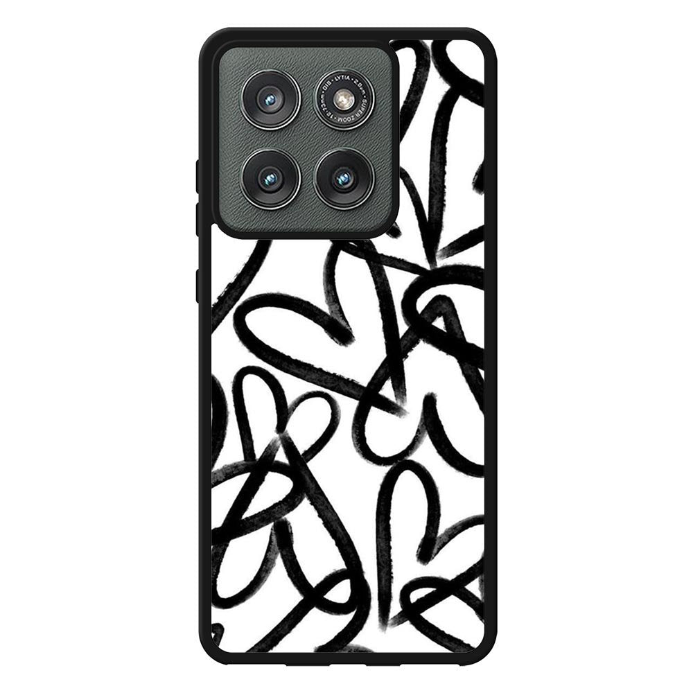 Love Black White FMotorola Moto Edge 2025 Case FE0409