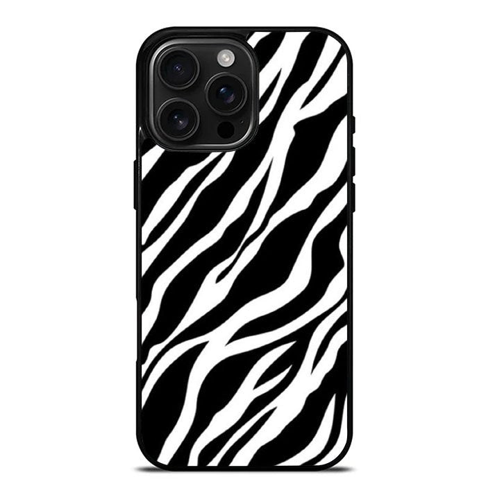 Black White FiPhone 16 Pro Max Case FE0106