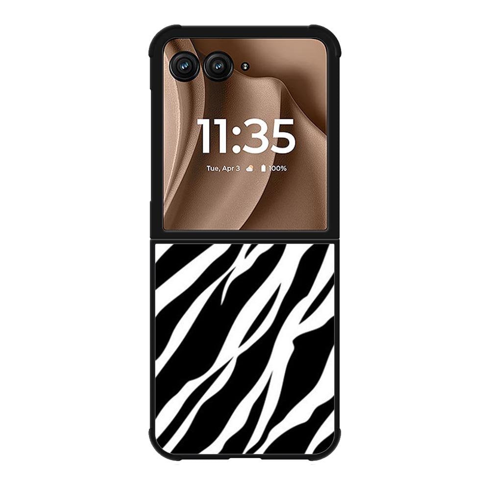 Black White FMotorola Moto RAZR Plus 2025 Case FE0106