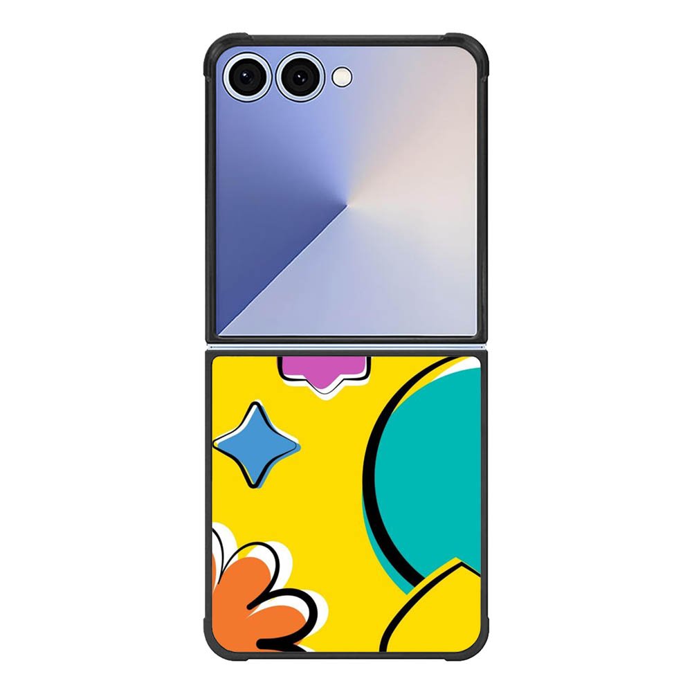 Yellow Abstract FE0124 Samsung Galaxy Flip 7 5G Case