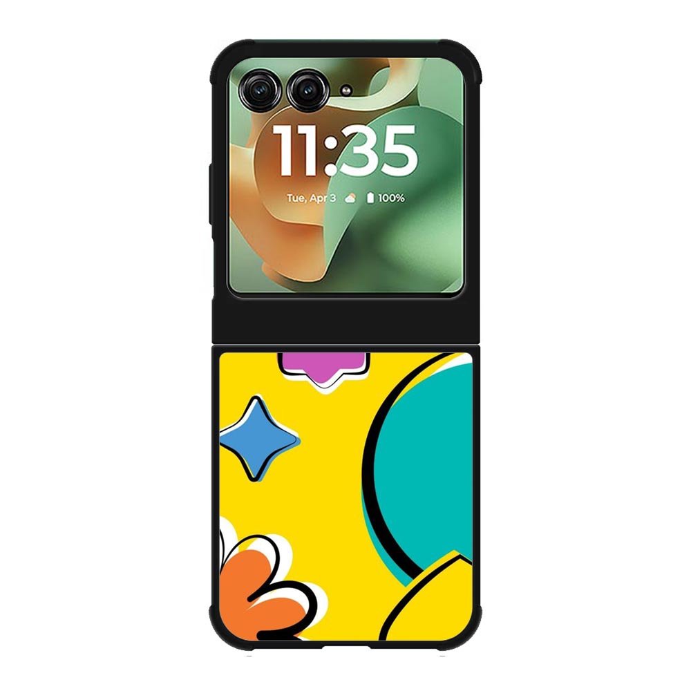 Yellow Abstract FMotorola Moto RAZR 2025 Case FE0659