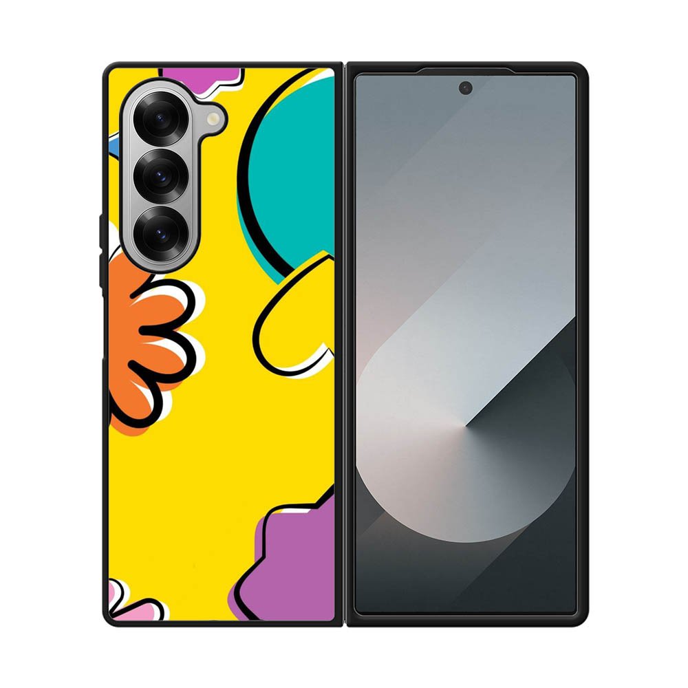 Yellow Abstract FE0124 Samsung Galaxy Fold 7 5G Case