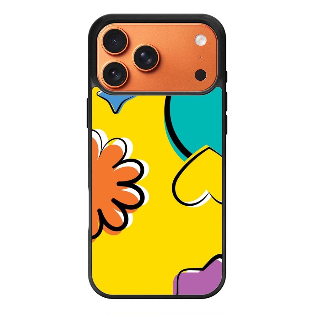 Yellow Abstract FiPhone 17 Pro Max Case FE0659
