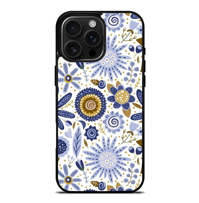 Pattern Flower FiPhone 16 Pro Max Case FE0489