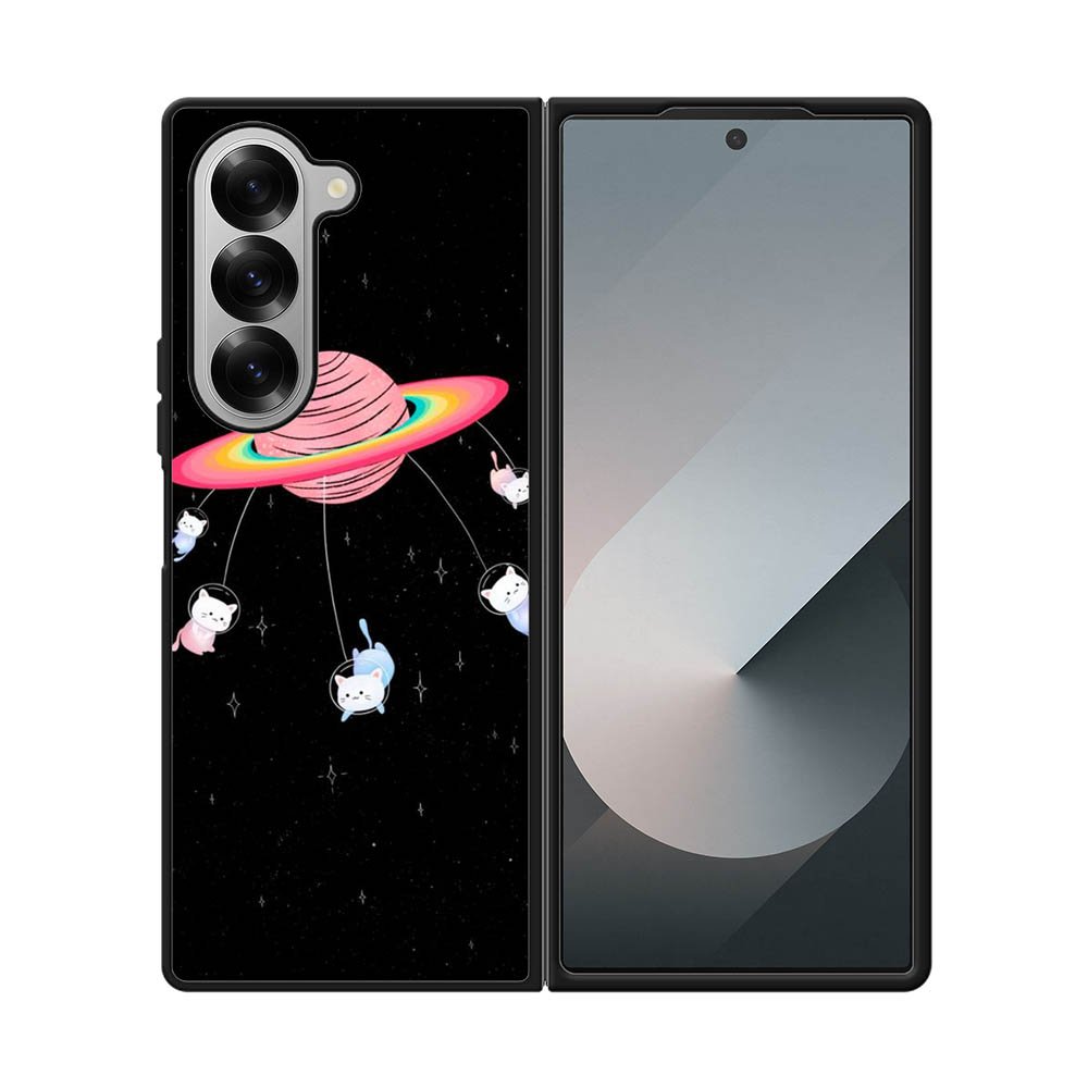 Cat Play Planet FSamsung Galaxy Z Fold 7 5G Case FE0144