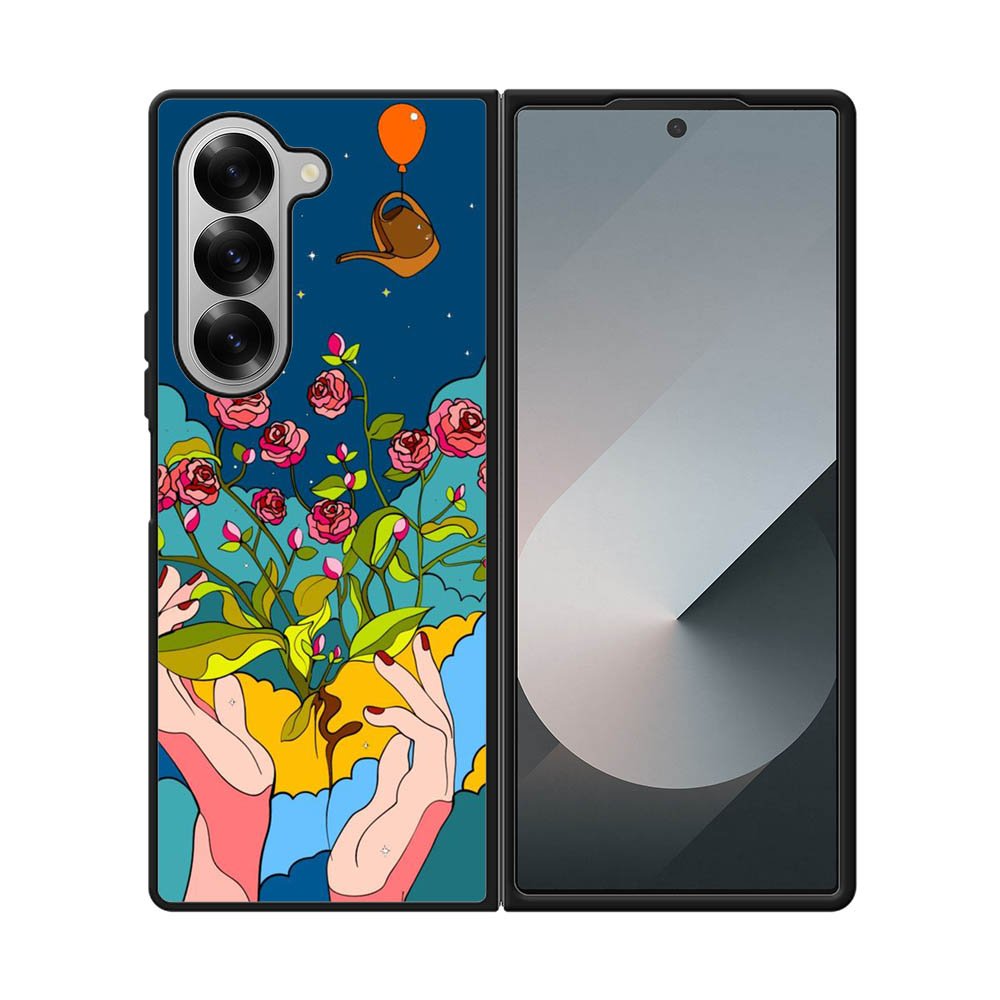 Growing Flowers FSamsung Galaxy Z Fold 7 5G Case FE0329