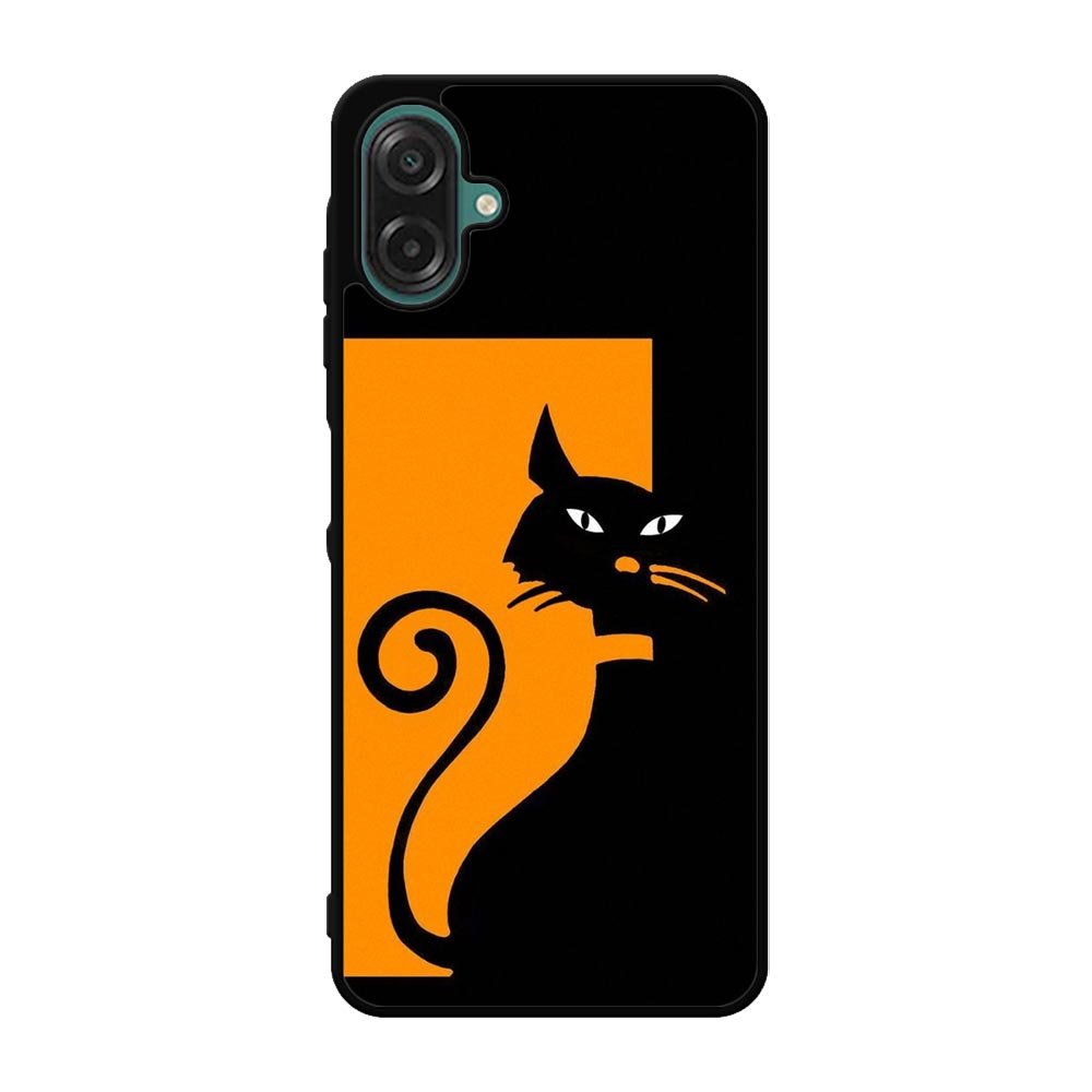 Black Orange FSamsung Galaxy A07 Case FE0102