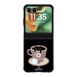 Black Cat Coffee FMotorola Moto RAZR 2025 Case FE0100