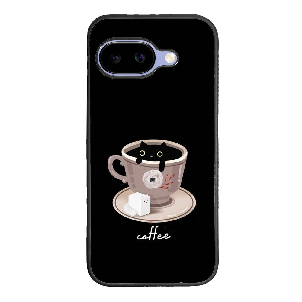 Black Cat Coffee FGoogle Pixel 10A Case FE0100