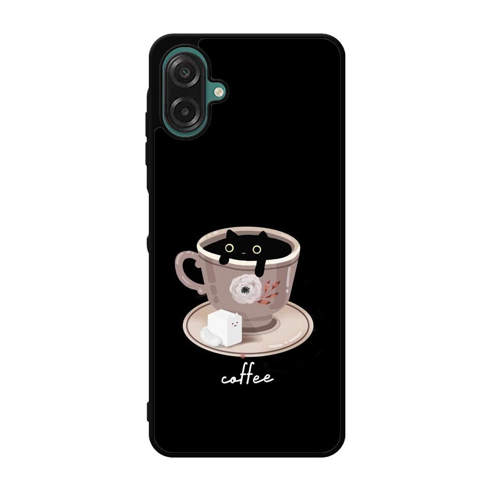 Black Cat Coffee FSamsung Galaxy A07 Case FE0100