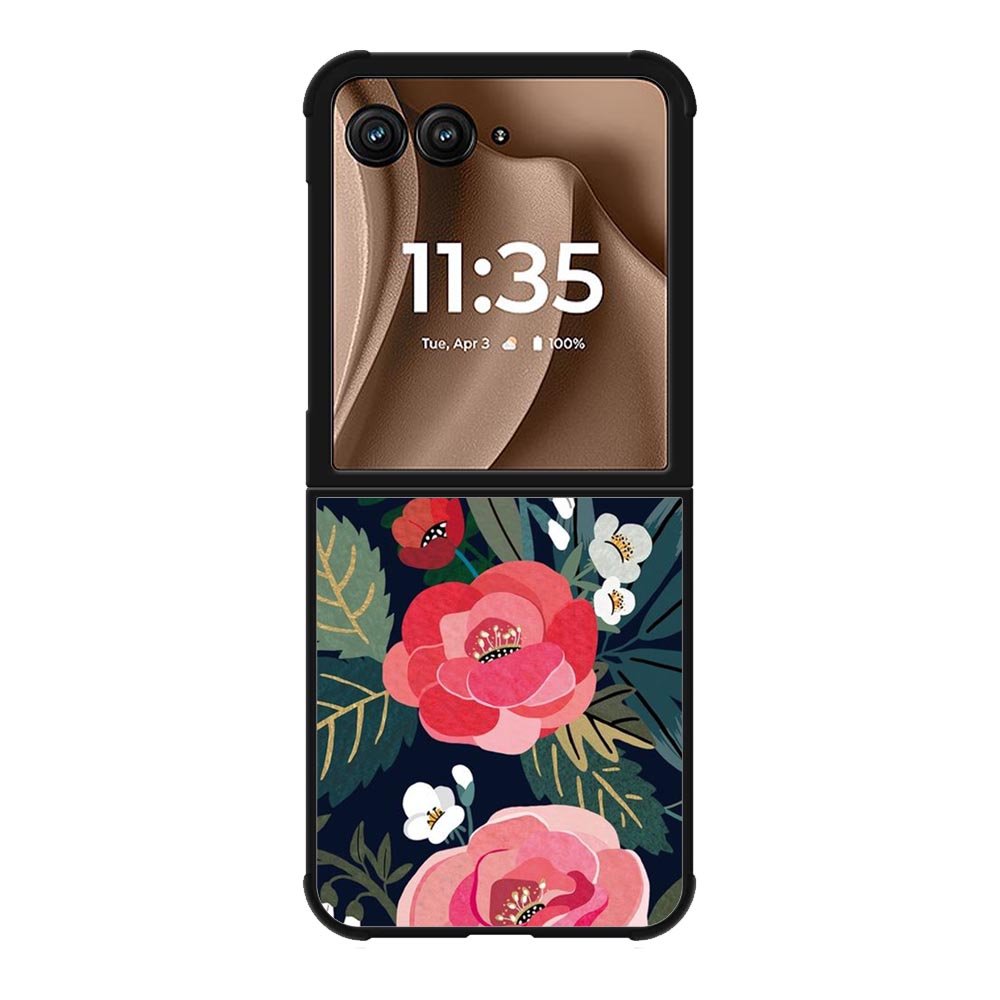 Beauty Flowers FMotorola Moto RAZR Plus 2025 Case FE0087