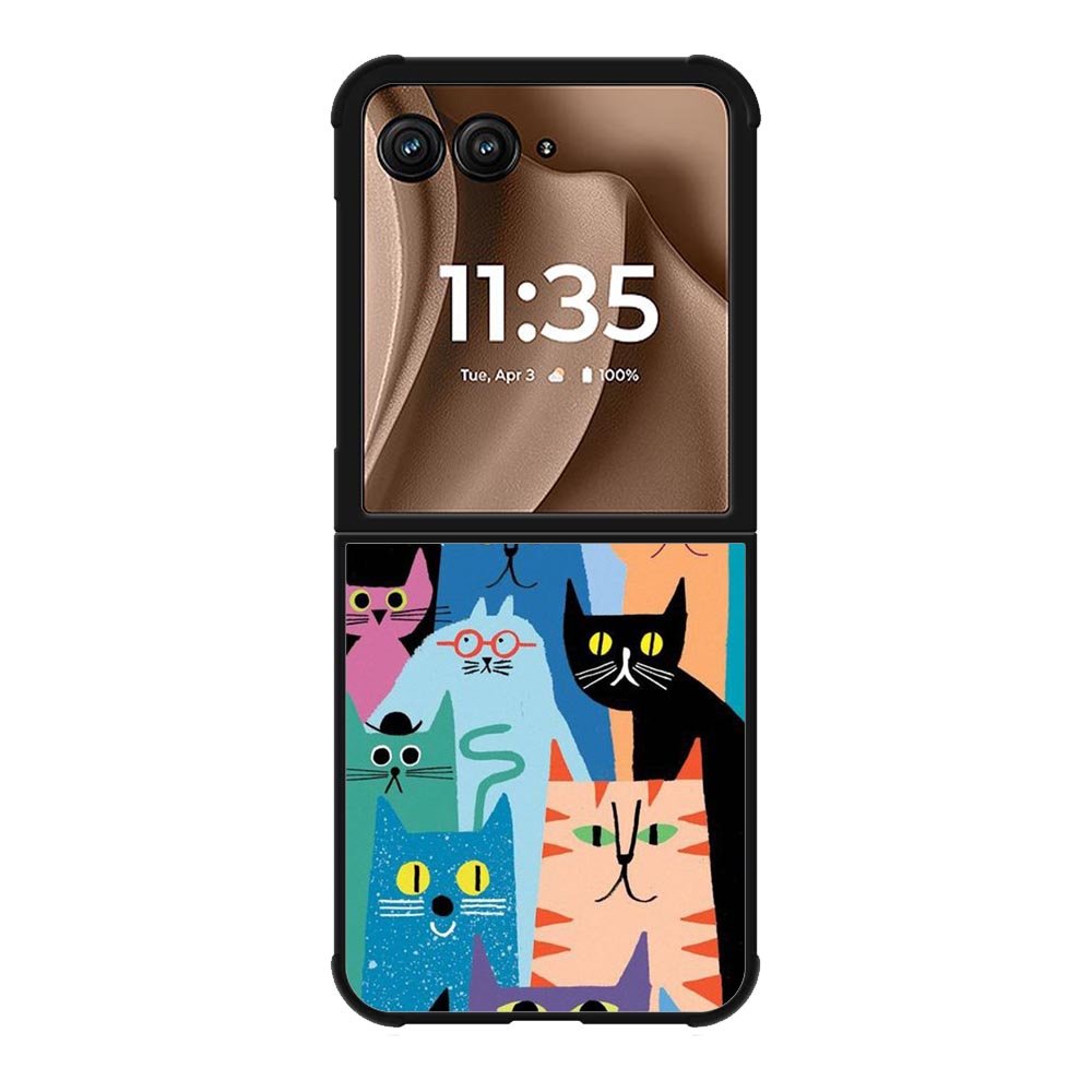Shocked Cat FMotorola Moto RAZR Plus 2025 Case FE0555