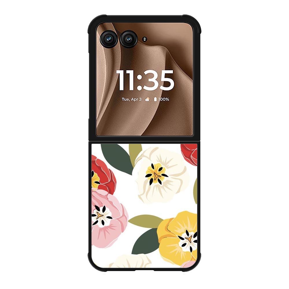 Pattern Rainbow Flowers FMotorola Moto RAZR Plus 2025 Case FE0491