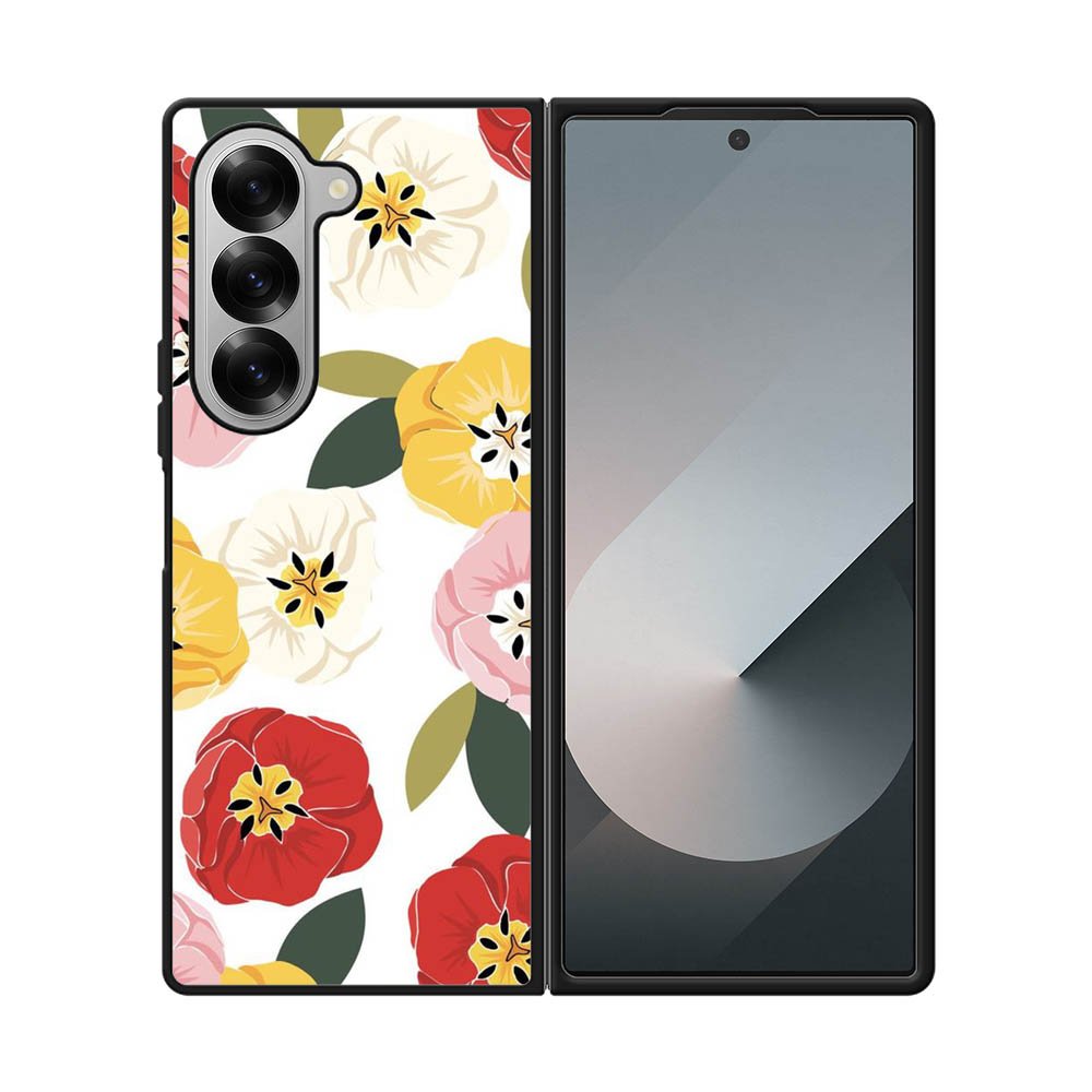 Pattern Rainbow Flowers FE0155 Samsung Galaxy Fold 7 5G Case