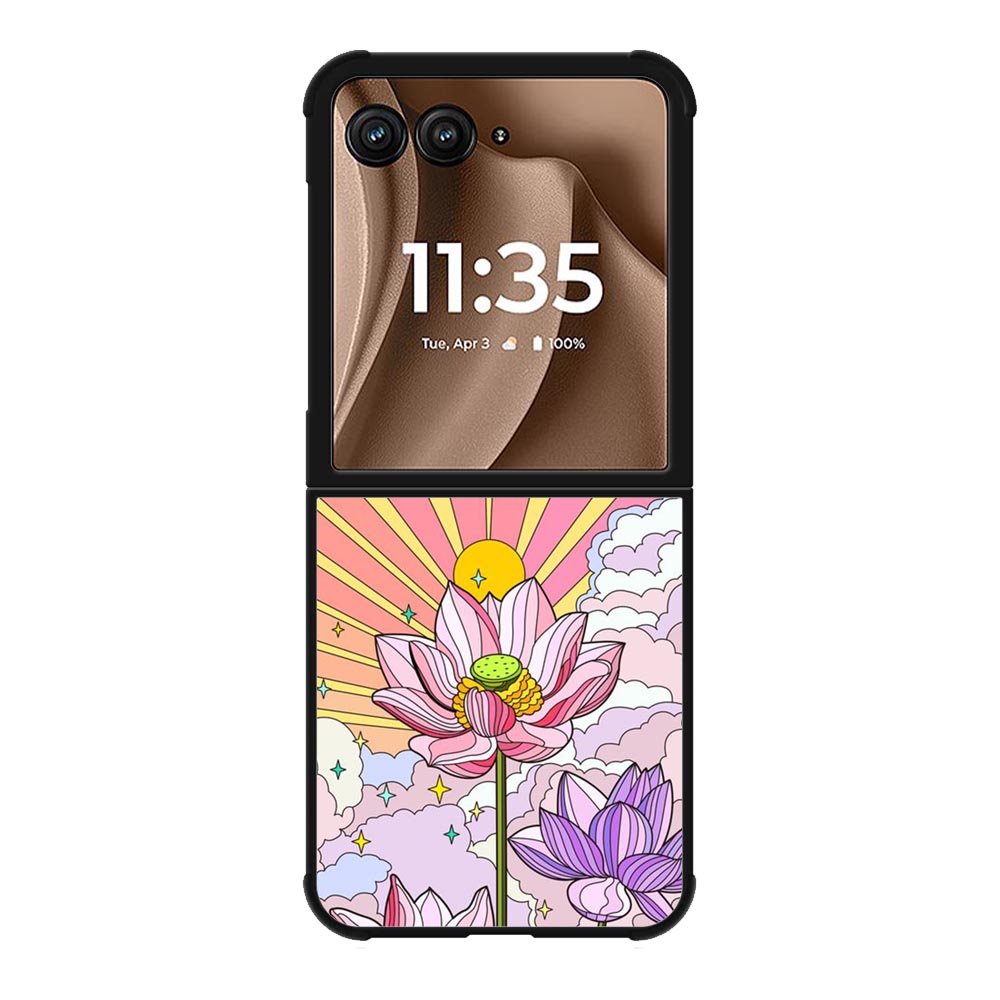 Beauty Flowers FMotorola Moto RAZR Plus 2025 Case FE0088