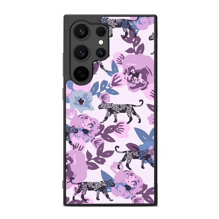 Leopard Florals FE0161 Samsung Galaxy S25 Ultra Case