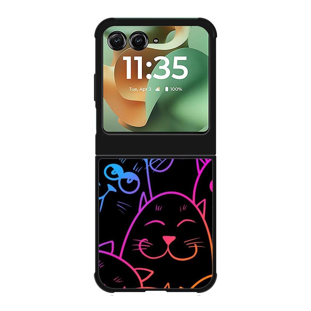 Cat Neon Motorola Moto RAZR 2025 Case FE0141