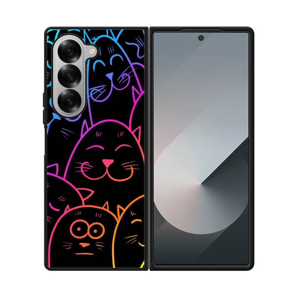 Cat Neon Samsung Galaxy Z Fold 7 5G Case FE0141