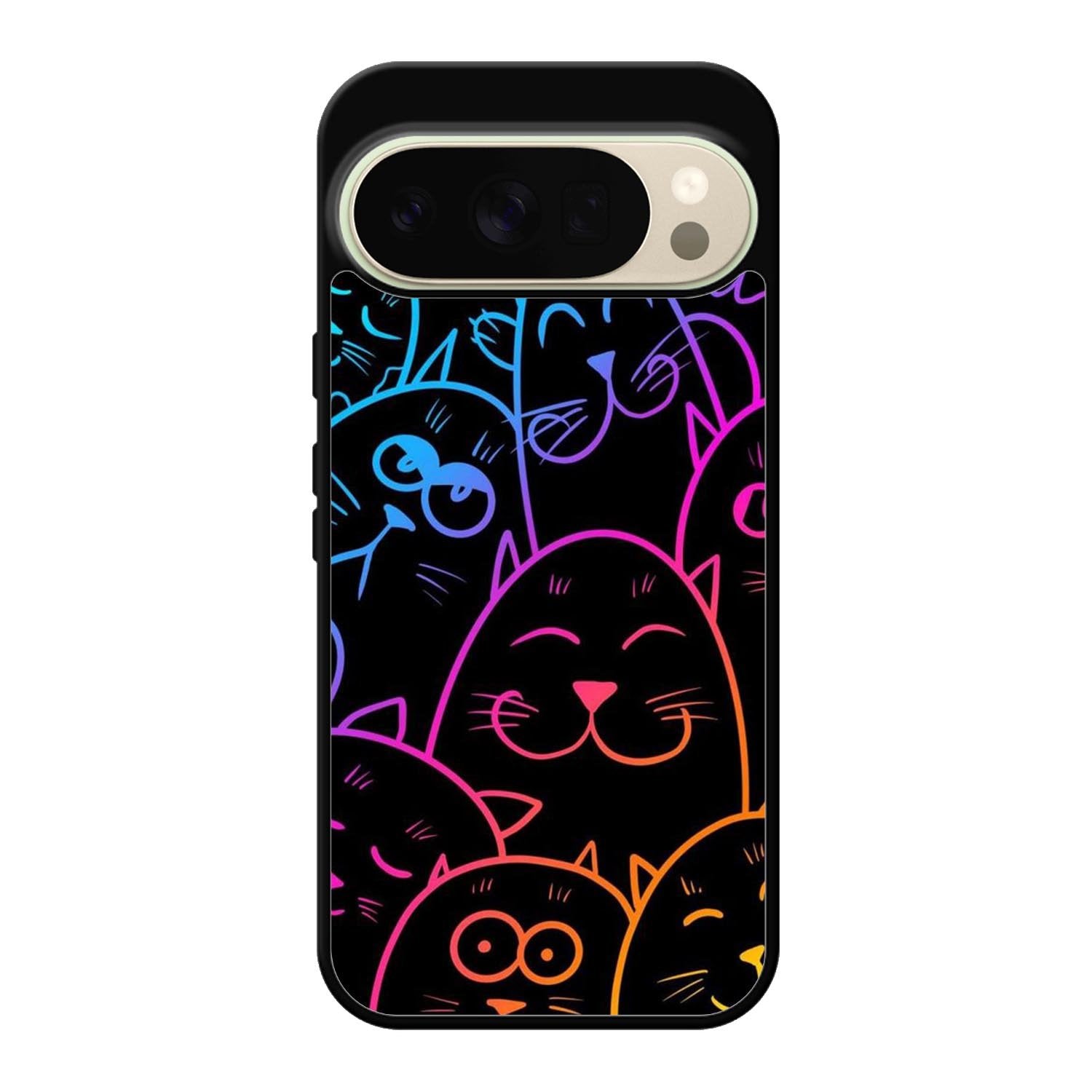 Cat Neon Google Pixel 10 Pro XL Case FE0141