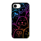 Cat Neon iPhone 17e Case FE0141