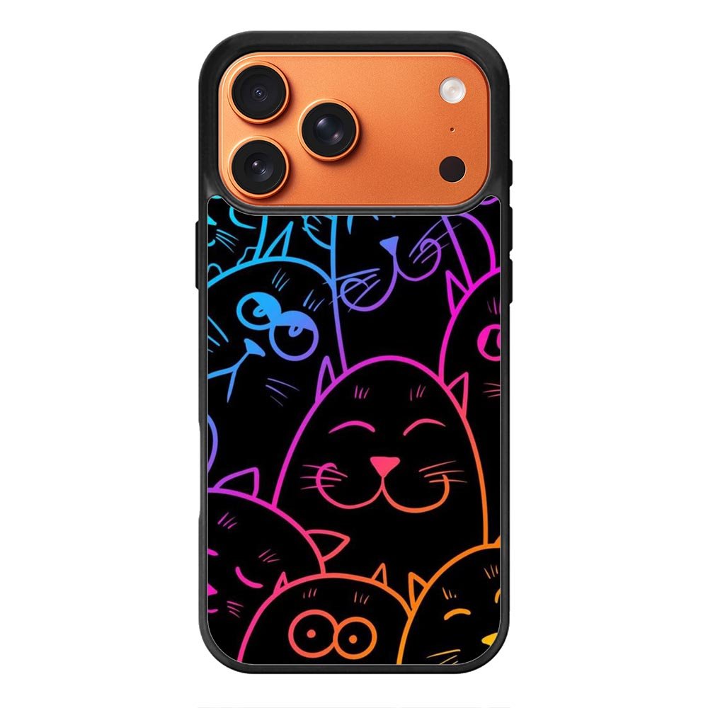 Cat Neon iPhone 17 Pro Max Case FE0141