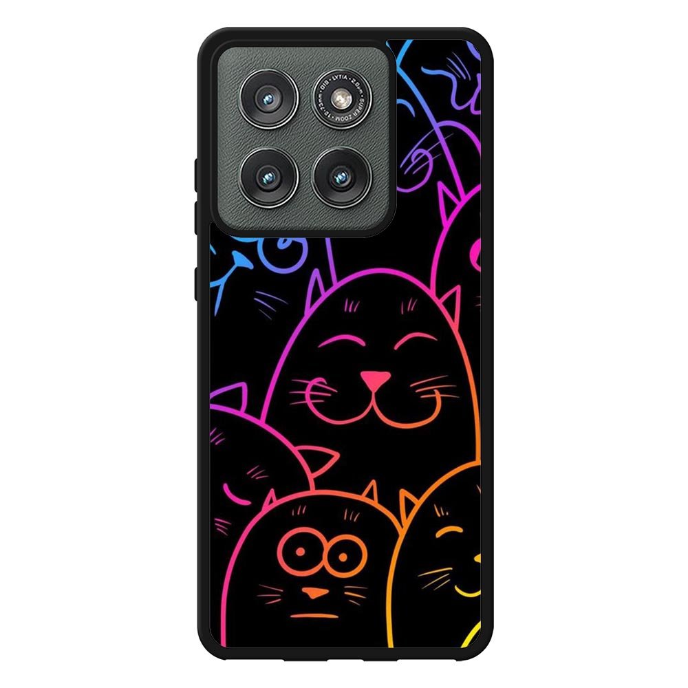 Cat Neon Motorola Moto Edge 2025 Case FE0141