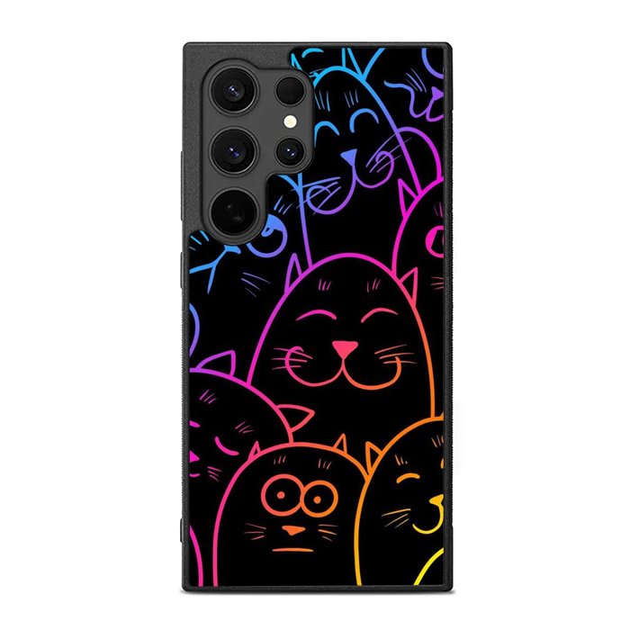 Cat Neon FE0168 Samsung Galaxy S25 Ultra Case