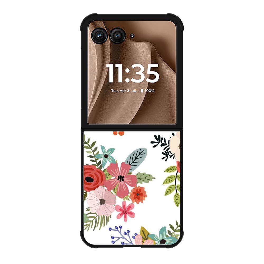 Flowers Pattern Motorola Moto RAZR Plus 2025 Case FE0285