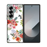 Flowers Pattern Samsung Galaxy Z Fold 7 5G Case FE0285