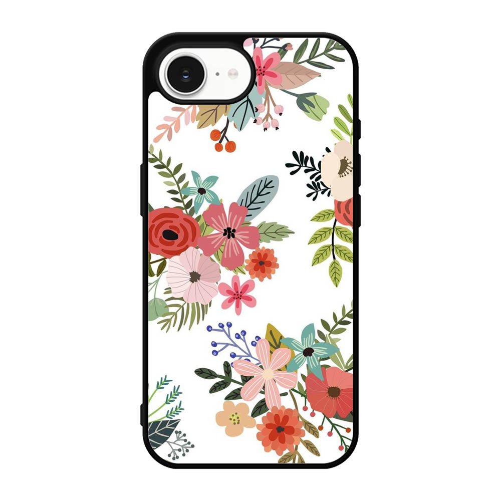 Flowers Pattern iPhone 17e Case FE0285